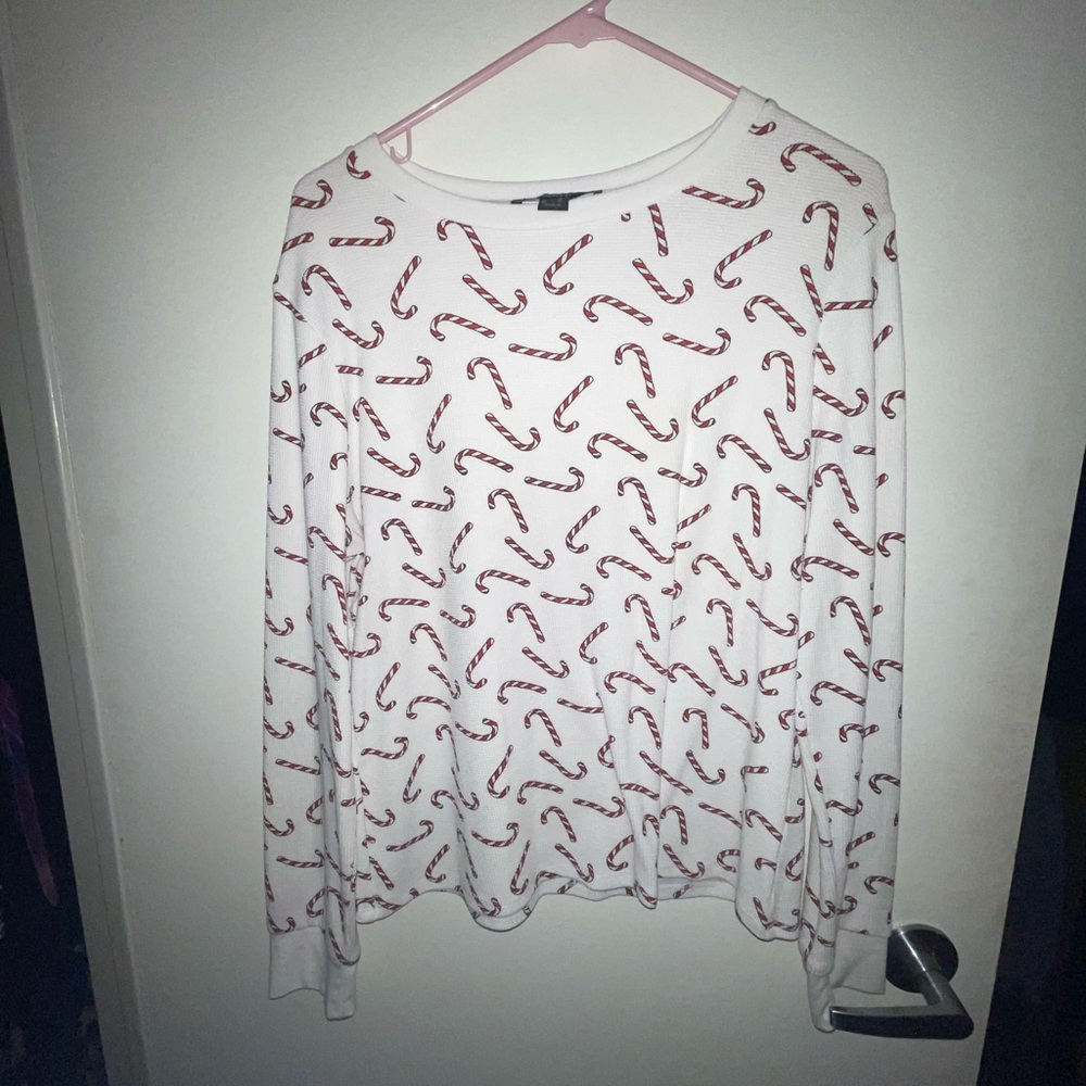 Long sleeve candy cane shirt